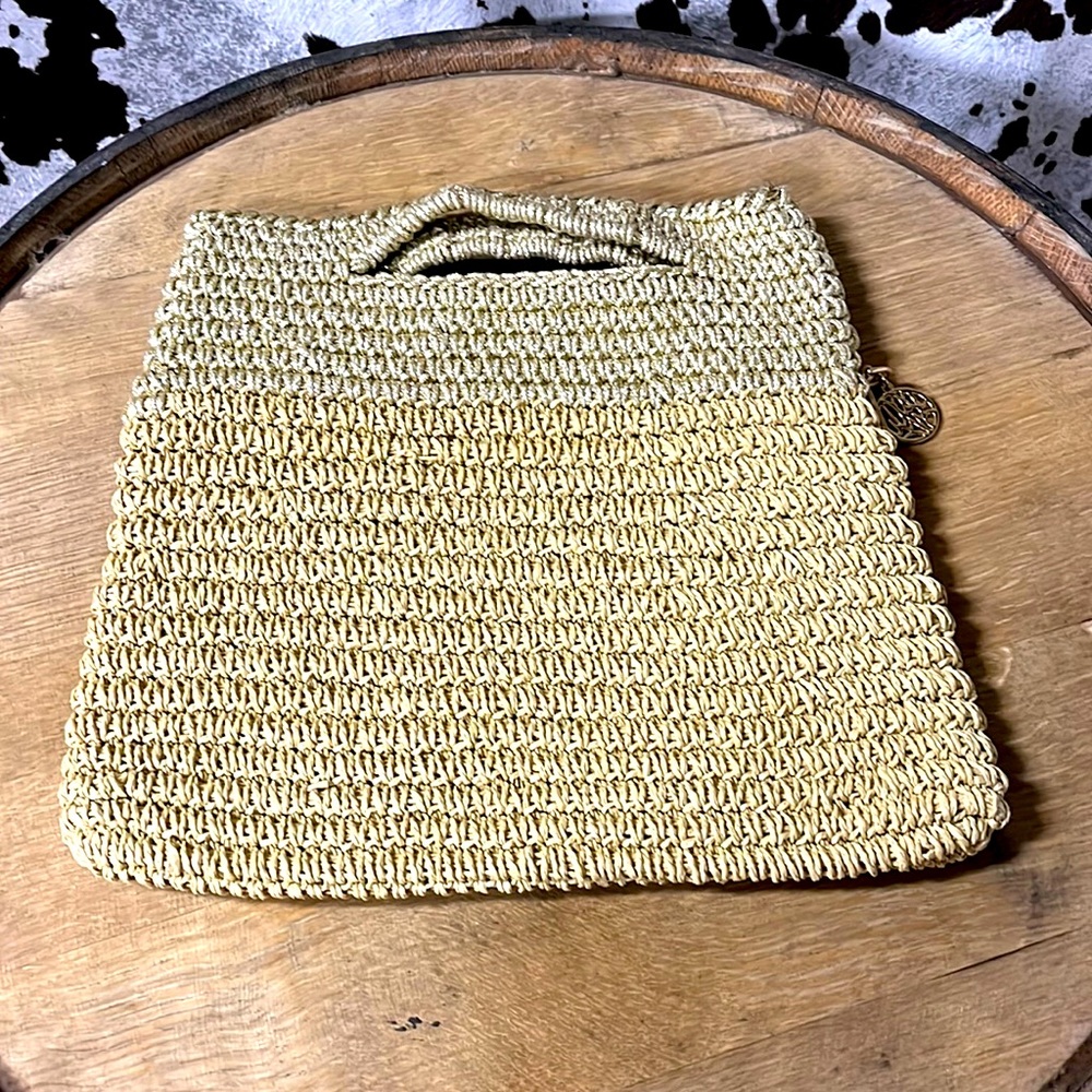 Lily Pulitzer Metallic Crochet Clutch